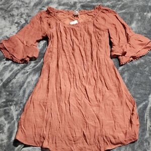 NAIF Rust Mini Dress
